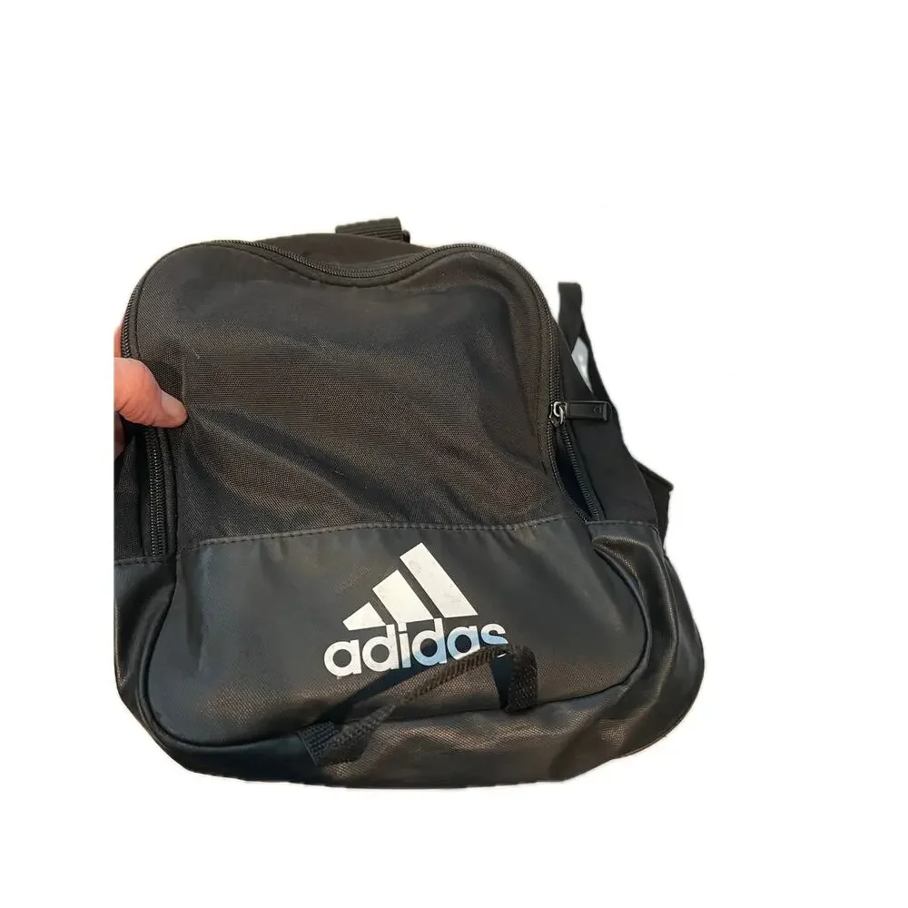 Adidas Defender Small Gray Black Gym Bag 18